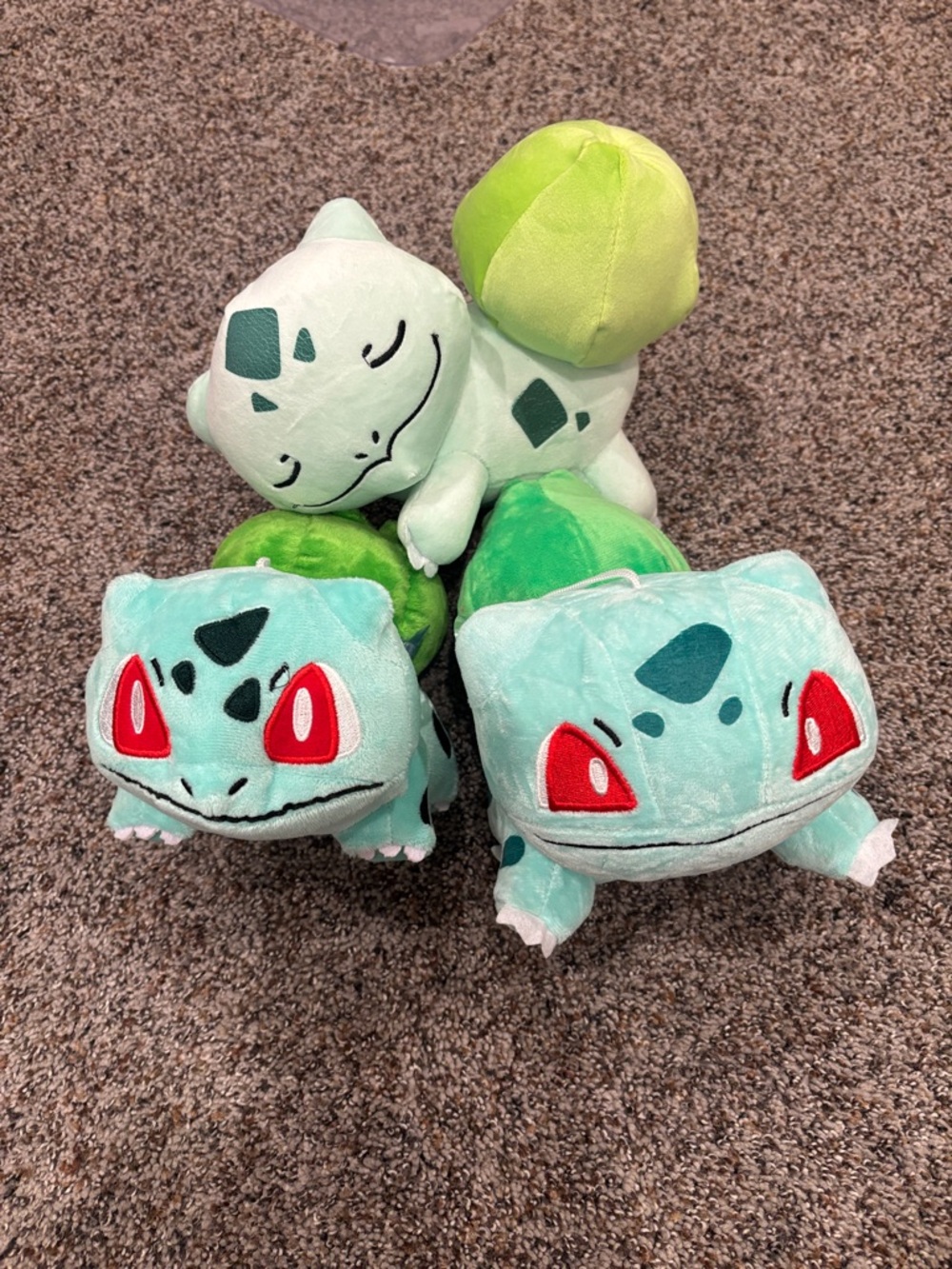 Bulbasaur Plush Set Pokémon Bundle 3 Stuffed Toys Nintendo Cute
